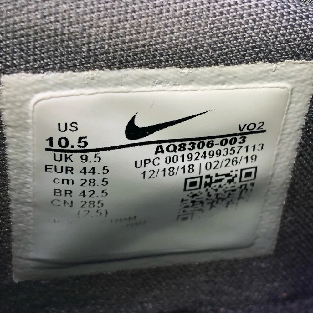 Nike Free Metcon 2 Cool Grey Pure Platinum Shoes AQ8306-003 - Men's Size 10.5